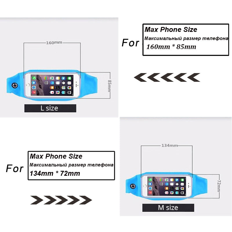 Case For Meizu m3 note U10 m3s Sports Belt Running Waist Bags Waterproof Fanny Pack Workout Cover Gym Case For Maze m3 note u10 - V.I.P Digital Presence
