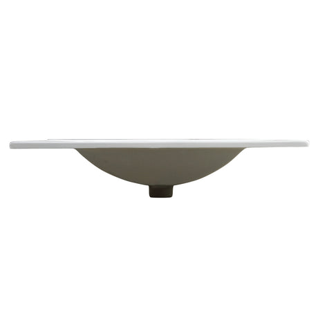 30 Inch Bathroom Ceramic Sink Basin, White - V.I.P Digital Presence