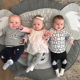 90CM Kids Play Game Mats Round Carpet Rugs Mat Cotton Swan Crawling Blanket Floor Carpet Toys Room Decoration INS Baby Gifts