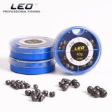 LEO 4 Sizes Mini Round Fishing Lead Weights Set Split Lead  Sinkers Weight 0.6g 1g 1.5g 1.8g - V.I.P Digital Presence