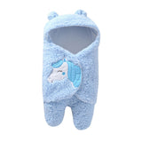 Conjunto de ropa para bebé, mono de una pieza con manta cálida y dibujos animados