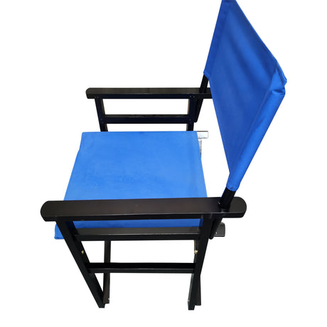 Folding Chair Wooden Director Chair Canvas Folding Chair Folding Chair 2pcs/set populus + Canvas (Color : Blue) - V.I.P Digital Presence
