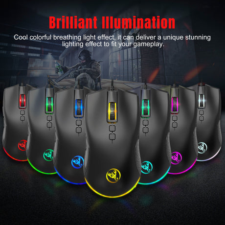 Esports Colorful Luminous Wired Mouse USB Laptop CF LOL Gaming Mouse - V.I.P Digital Presence