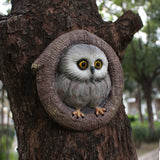Owl pendant resin outdoor garden simulation animal tree hanging - V.I.P Digital Presence