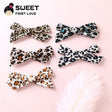 5pcs/lot Girls Leopard Fabric Bow Hairpins Soft Bowknot Hair Clips Children Customized Gift Simple Hair Accessories Headwear - V.I.P Digital Presence