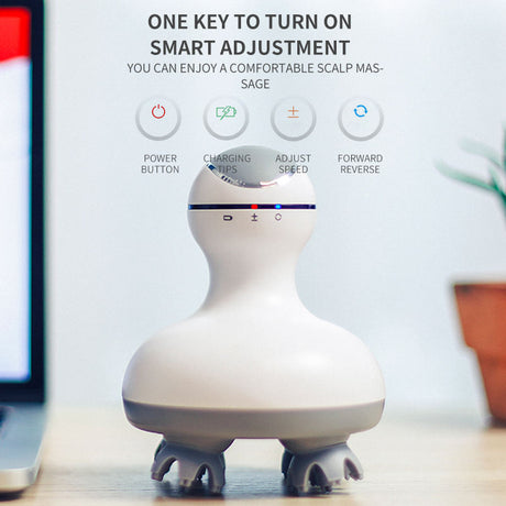 Head massager rechargeable head massager electric 3D scalp massager multifunctional head physiotherapy instrument - V.I.P Digital Presence