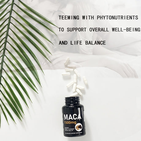Maca Capsules  root herbal supplement maca extract energy stamina maca root extract capsules - V.I.P Digital Presence