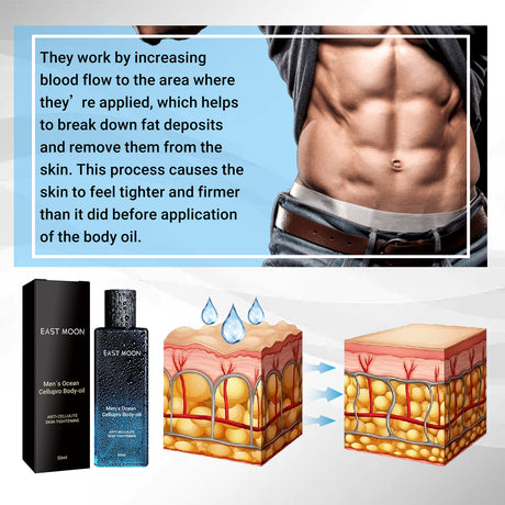 Men's Firming Body Oil, Strengthens Firming Belly Chest Muscles Men's Toning Abs Oil - V.I.P Digital Presence