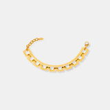 Titanium Steel Hollow Square Chain Bracelet - V.I.P Digital Presence