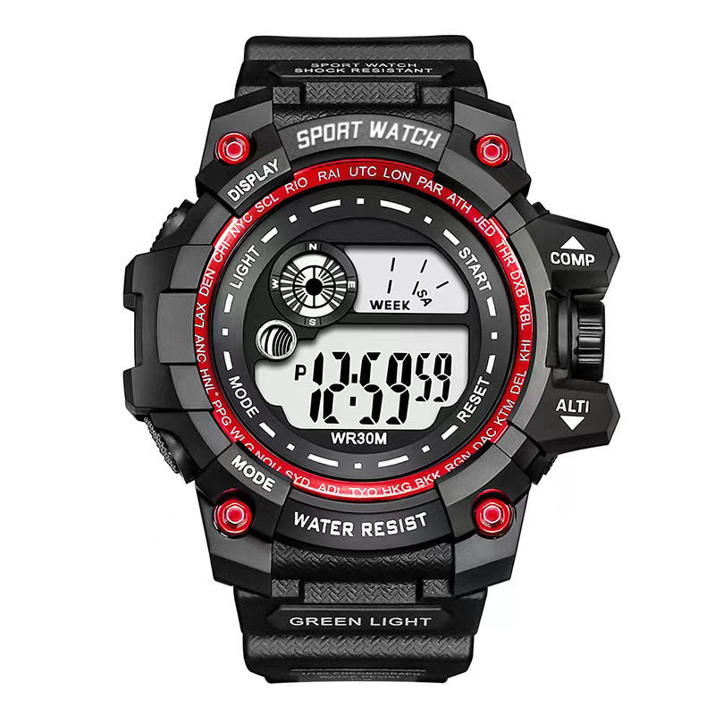 Student watch sports boy electronic watch waterproof luminous watch - V.I.P Digital Presence