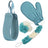 4PCS Northern Women Bath Towel with Exfoliating Bath Accessory for a Spa-like Shower Experience - V.I.P Digital Presence