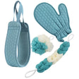 4PCS Northern Women Bath Towel with Exfoliating Bath Accessory for a Spa-like Shower Experience - V.I.P Digital Presence