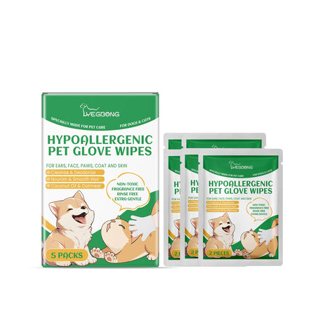 Pet Disposable Cleaning Gloves Dog Cat Hair And Skin Gentle Cleaning Care Gloves - V.I.P Digital Presence