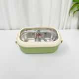Cartoon cute bear stainless steel portable compartment lunch box with lid - V.I.P Digital Presence