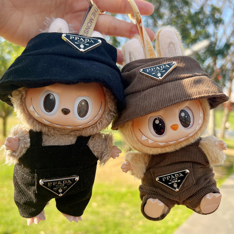 [Clothes Only]  corduroy For Labubu Doll Clothing Set Hat 17cm Clothes Shoes Doll DIY Accessories Training Sitting Party Games Toys Gifts - V.I.P Digital Presence