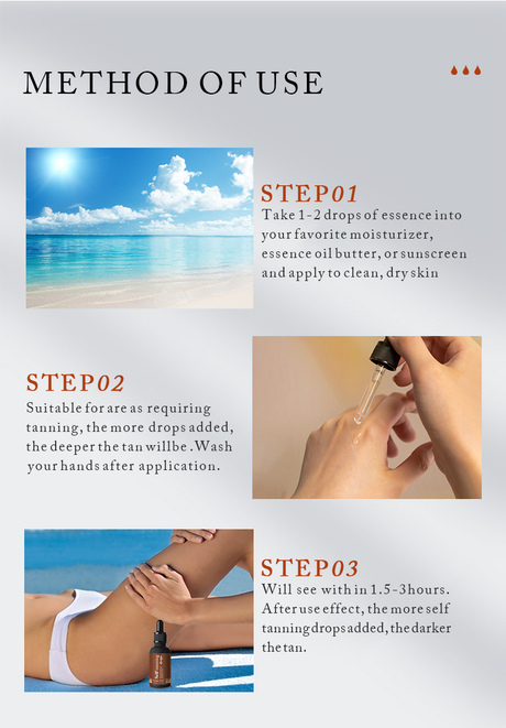 Enjoy Skin Oraganic Self Tanning Essence Drops Pure Natural Bronzer Moisturizes Skin Tanning Essence - V.I.P Digital Presence