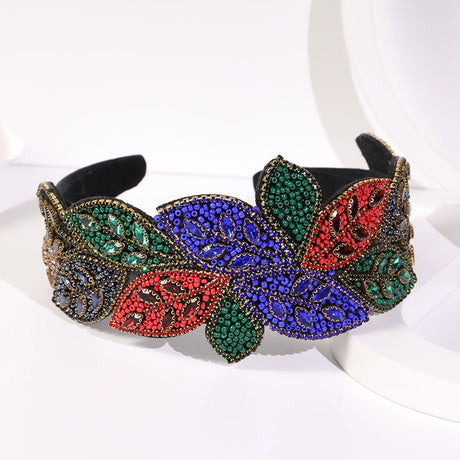 Handmade Heavy Craft Inlaid Water Diamond Rice Ball Head Hoop - V.I.P Digital Presence