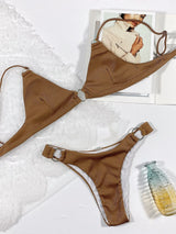 Plunge Spaghetti Strap Swim Set - V.I.P Digital Presence