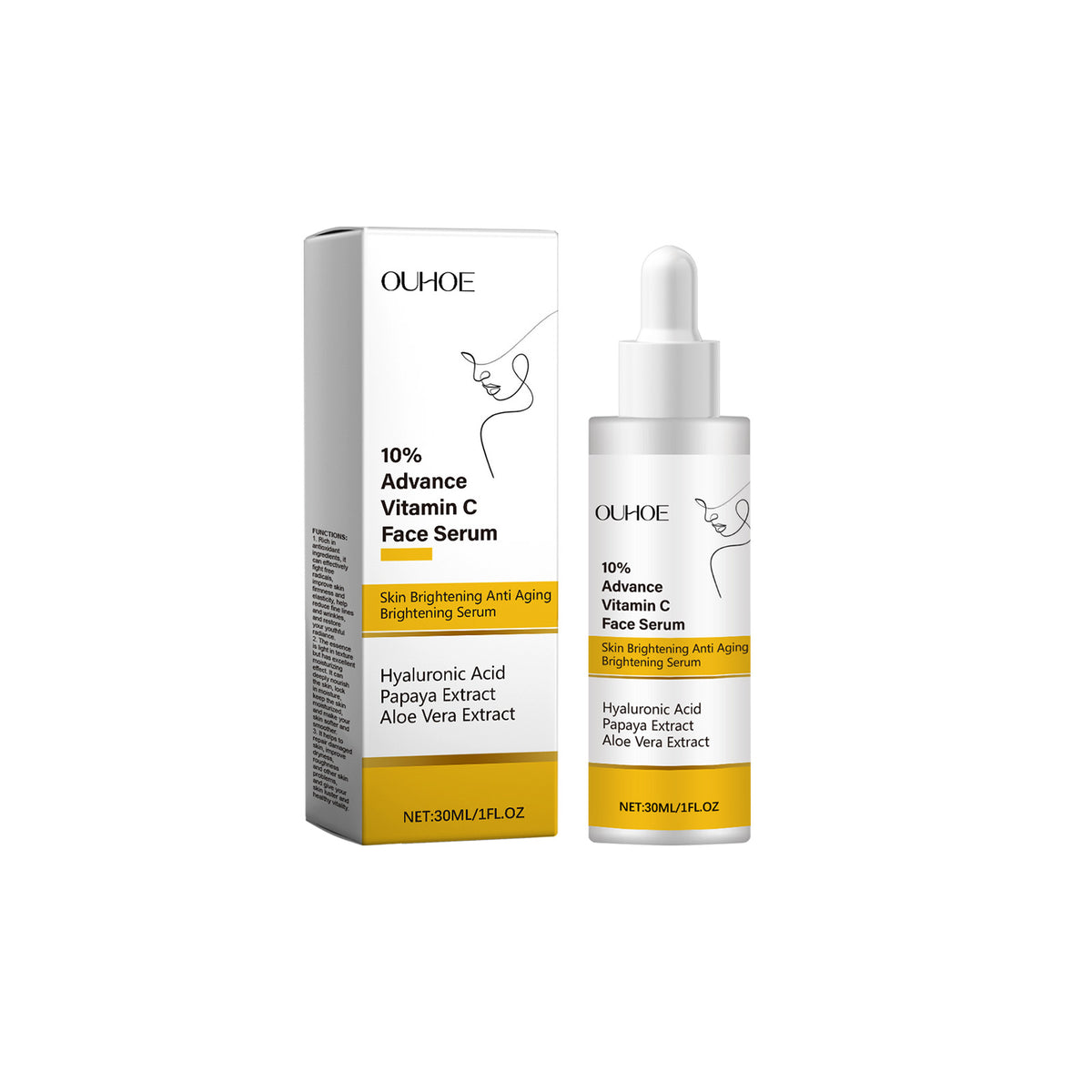 Vitamin C Facial Essence, Hydrating And Moisturizing Facial Care, Soft And Smooth Improve Skin Moisturizing Essence