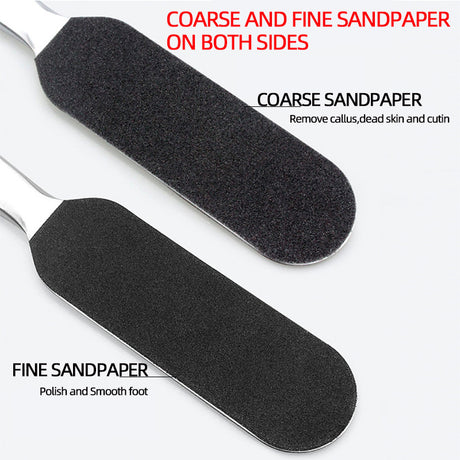 Stainless Steel Double Side Foot File Replace Sanding Cloth Pedicure Foot-Care-Tool Dead Skin Remover Foot Rasp Refill - V.I.P Digital Presence