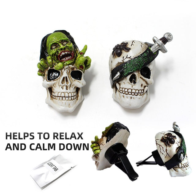 Undead Ghost Head Aromatherapy Clip Resin Car Air Outlet Aromatherapy Pendant - V.I.P Digital Presence