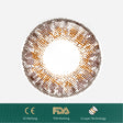 1Pcs FDA Certificate Eyes Beautiful Pupil Colorful Girl Cosplay Contact Lenses Brown(0-600°） - V.I.P Digital Presence