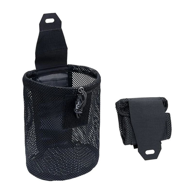 Tactical Dump Pouch Foldable High Capacity Nylon Mesh MOLLE Belt Compatible Lightweight Durable - V.I.P Digital Presence