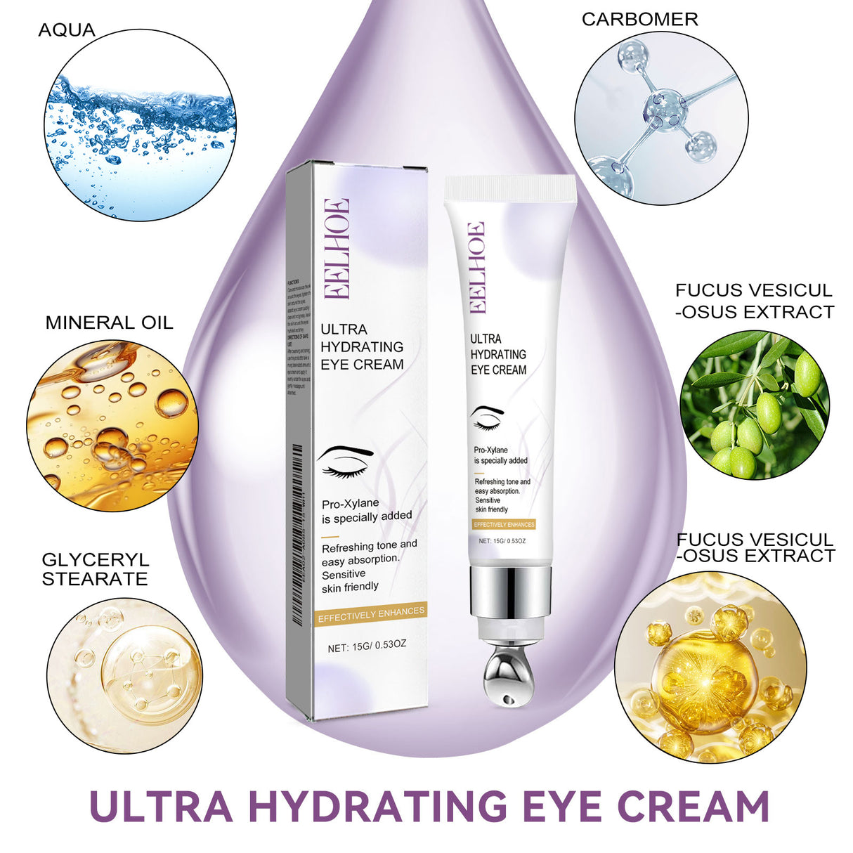 Moisturizing Eye Cream, Lightening Dark Circles And Fine Lines Under Eyes, Moisturizing And Firming Skin Eye Cream