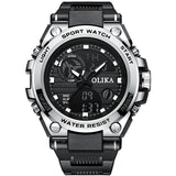 Men's dual display waterproof electronic watch, outdoor sports timing multifunctional quartz electronic watch, shock resistant student watch - V.I.P Digital Presence