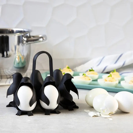 Penguin - Shaped Egg Cooker   Multifunctional Egg Cooker & Fridge Storage Holder - V.I.P Digital Presence