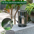 New 1.5L garden watering can, large-capacity detachable watering device, stainless steel long-spout home garden supplies - V.I.P Digital Presence