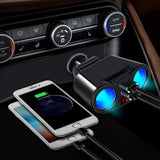 12V 24V Car 2 Way Power Socket Splitter QC3.0 Dual USB Charger LED Voltmetr For Mobile Phone Tablet GPS SUV Truck - V.I.P Digital Presence