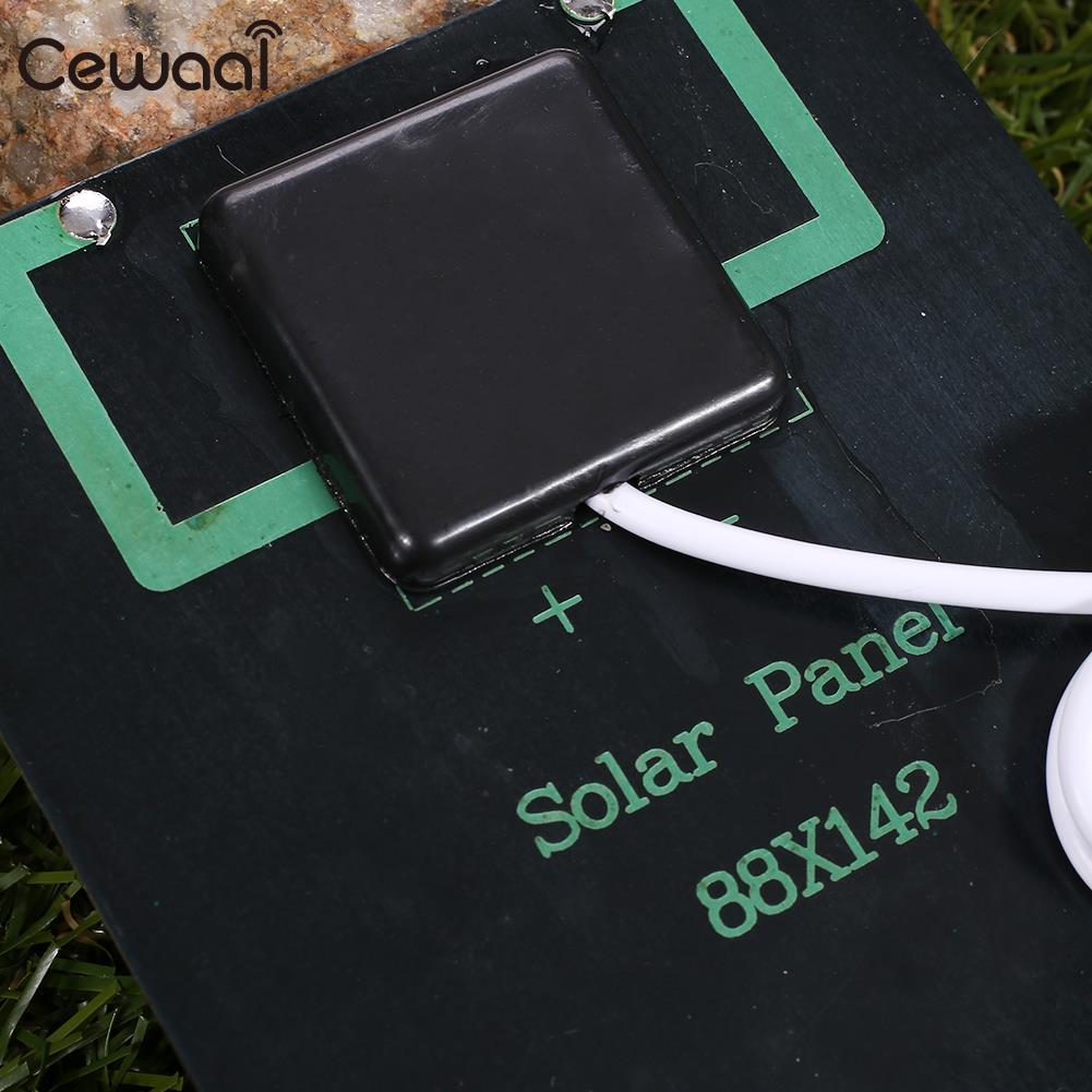 Cewaal USB Solar Panel 5W 5V Polysilicon USB Port Fast Charger Mobile Phone Portable Solar Generator - V.I.P Digital Presence