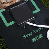 Cewaal USB Solar Panel 5W 5V Polysilicon USB Port Fast Charger Mobile Phone Portable Solar Generator - V.I.P Digital Presence