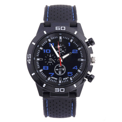 Rubber Fashion Sports Men's Watch Car Line Strap Silicone Student Watch - V.I.P Digital Presence