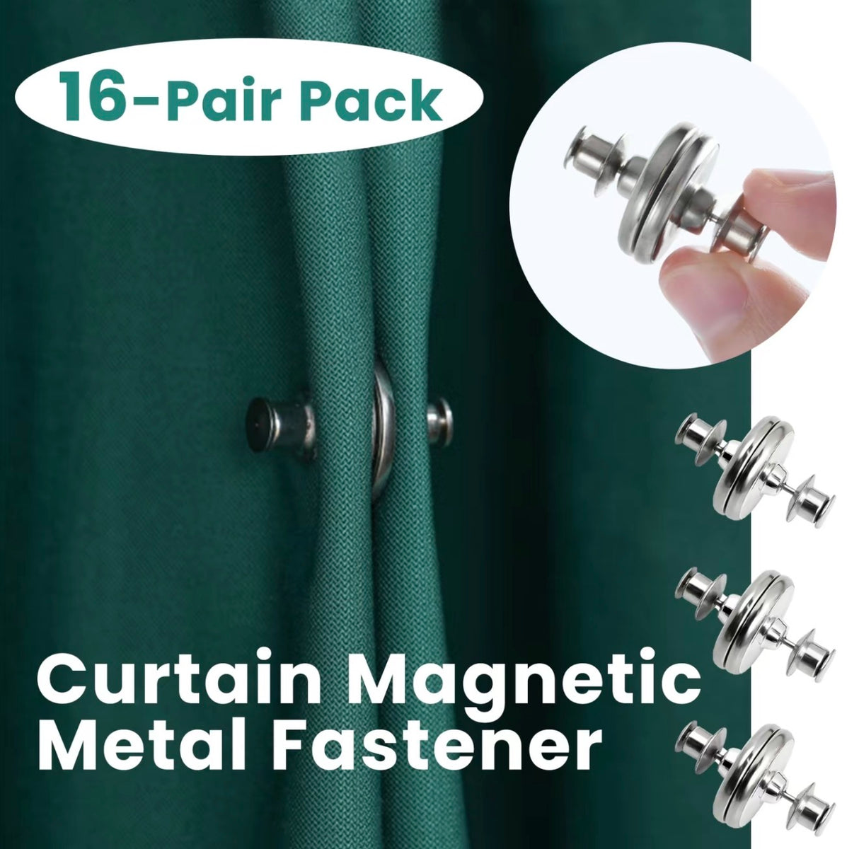 MagnaClip Curtain Fasteners