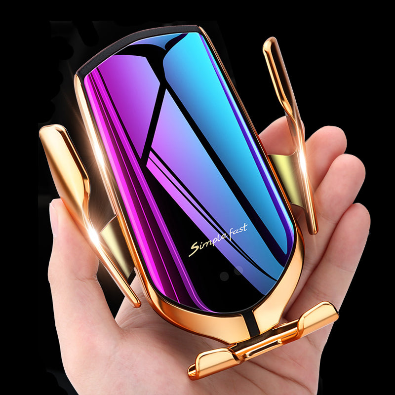 Car Wireless Charger Holder for iPhone X XS XR 8 Plus Mount 10W Qi Fast Charging Auto Clamp Wireless Car Phone Charger Suction - V.I.P Digital Presence