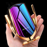 Car Wireless Charger Holder for iPhone X XS XR 8 Plus Mount 10W Qi Fast Charging Auto Clamp Wireless Car Phone Charger Suction - V.I.P Digital Presence