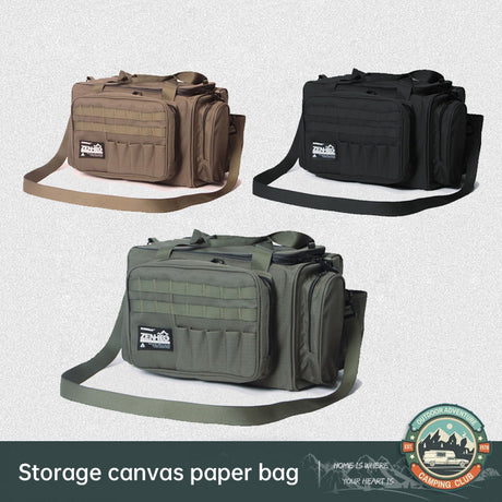 Outdoor camping picnic bag outdoor tableware storage tactical compartment sundries portable shoulder bag - V.I.P Digital Presence