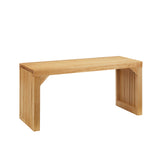Dining Bench and Table, Pine Indoor Wood Bench for Entryway,Living Room,Kitchen and Bedroom Table (Nature, Long Bench & Table) - V.I.P Digital Presence