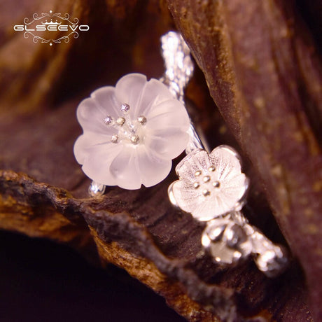 GLSEEVO 925 Sterling Silver Wedding Crystal Flower Brooch High Quality For Women Tree Brooches Mujer Handmade Jewelry - V.I.P Digital Presence