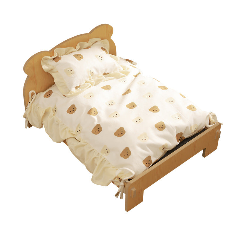 Cat Bed Universal Pet Bed Pet Nest Dog Nest Removable Solid Wood Bed Cute Kitten Princess Bed Pet Supplies - V.I.P Digital Presence