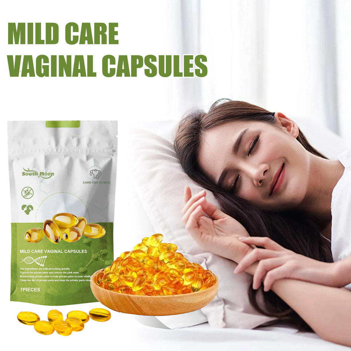 Mild Care Vaginal Capsules, Body Cleanse Deodorizing Odor And Itchiness Firming Gentle Care Capsules - V.I.P Digital Presence