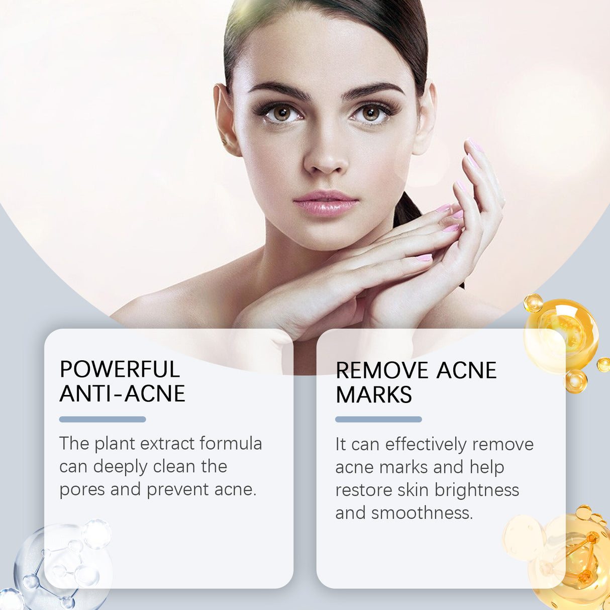 Acne Soothing Serum Facial Skin Hydrating And Moisturizing Pitted And Pimple Mild Care Solution