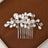 Simple wedding jewelry crystal pearl handmade crystal hair comb - V.I.P Digital Presence