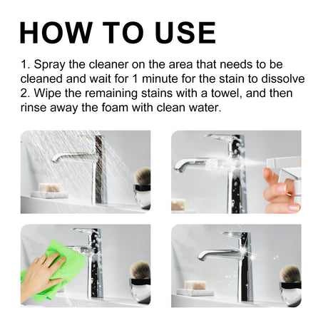 Power Bathroom Foamer, Toilet Tub Wash Basin Tile Decontamination Cleaning Spray - V.I.P Digital Presence