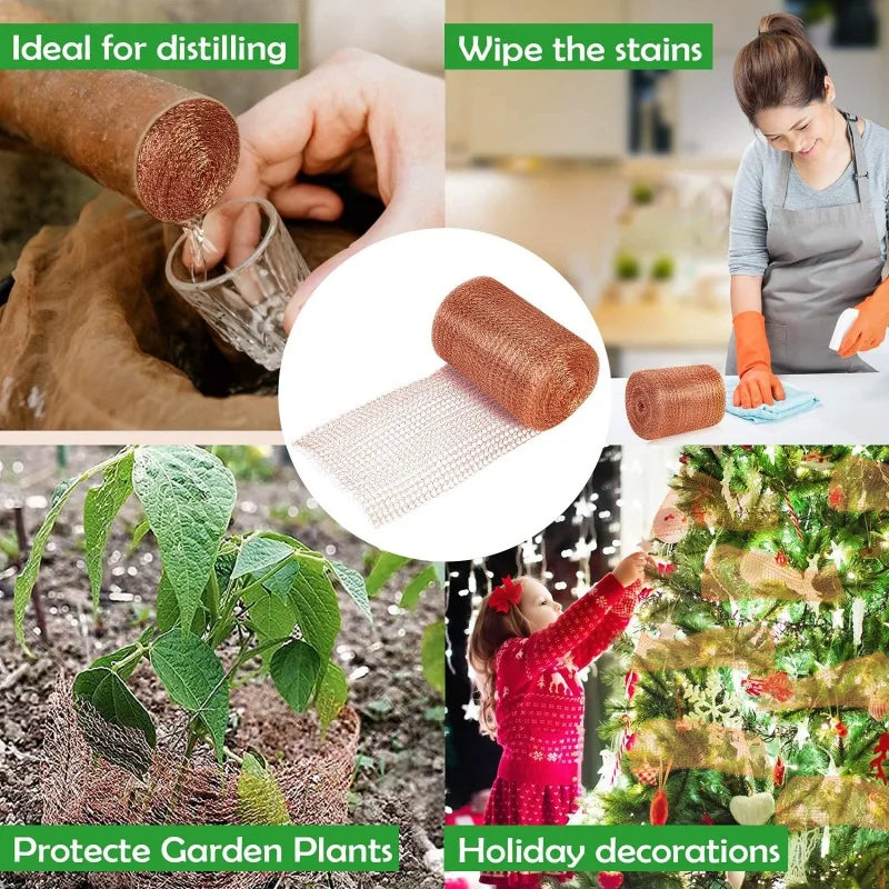 1Pcs 3m/6m Copper Wire Mesh House Copper Electromagnetic Wave Shielding Network Signal Shielding Network Radiation Protection - V.I.P Digital Presence