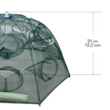 16 Holes Fish Trap Cast Net Cast Folding Fishing Net
