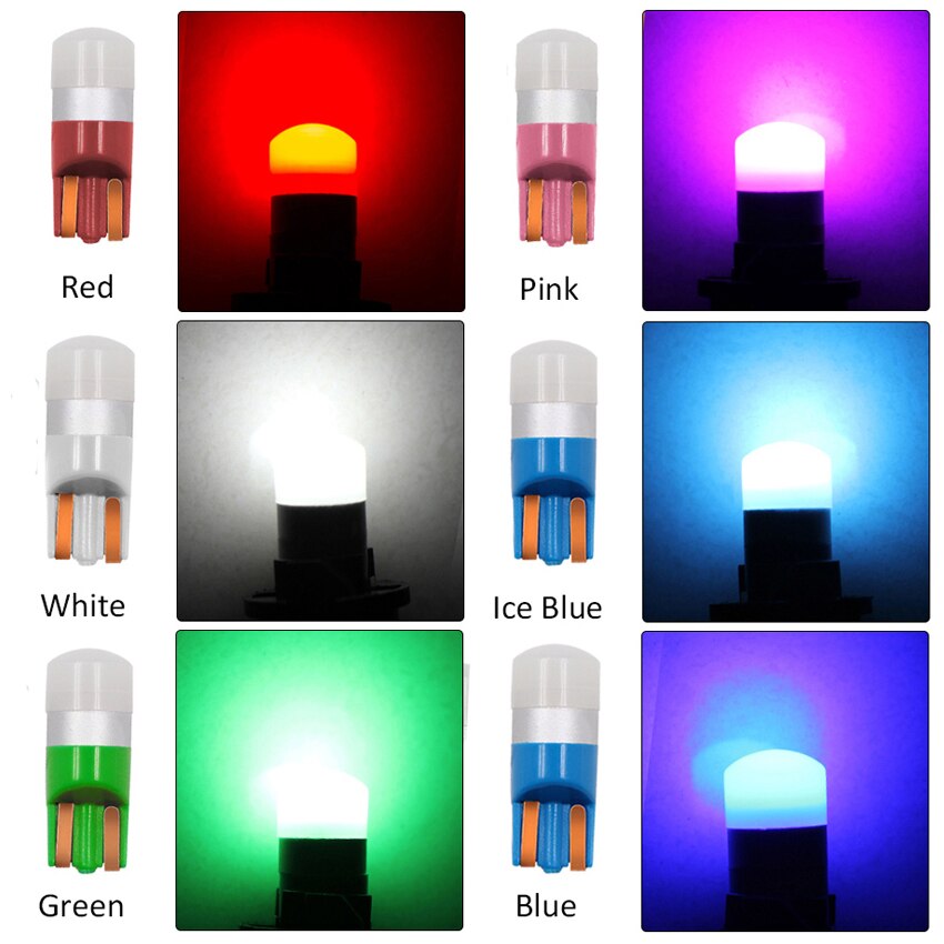 10PCS T10 W5W Led 3030 1SMD Wedge Bulb Auto Dome Reading Car Light Sidemarker Sidelight Parking Lights 194 168 Lamp Bulbs - V.I.P Digital Presence