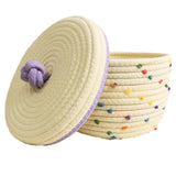 Creative desktop cosmetics storage woven basket - V.I.P Digital Presence